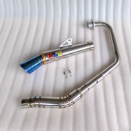 Nlk canister open pipe 51mm for Tmx 125 155 Rusi tc 125 155 Bajaj ct 100 125 Raider 150 carb Raider 150 fi Sniper135 Sniper150 Euro 125 150 Pinoy 125 150 canister pipe big elbow Kou Mahachai Nlk Daeng sai 4 AUN AHM NAVIN