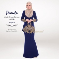 DANIELA BEADS & LACE KURUNG 4114 (NAVY BLUE)