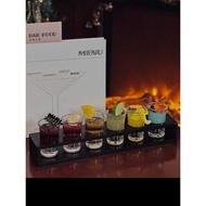 Glass Small Wine Glass Sip Glass b52 Cocktail Glass Set Creative shot Glass Holder Mixing Glass Bar 