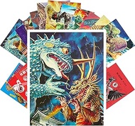 Vintage PostCards 24 pcs KAIJU Vintage Movies Posters Dinosaurus