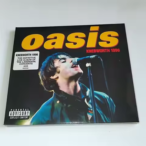 Classic Oasis Music CD Knebworth 1996 Album Compact Disc Cosplay CD Walkman Car Play Songs Soundtrac
