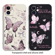 American Retro Butterfly Phone Case for iPhone 15 16 Pro Max 14 Plus 13 12 Mini iPhone 11 XS Max XR