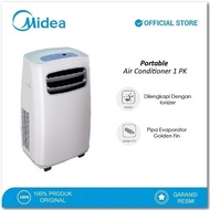 New AC PORTABLE MIDEA With Ionizer+GOLDFIN 1PK /1.5PK *MEDAN*