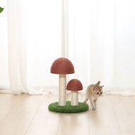 Teeker Pet Cat Scratching Post Mushroom Natural Sisal Board Scratching Post เพื่อสุขภาพและพฤติกรรมที