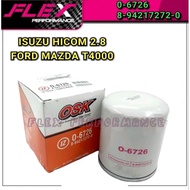 OSK OIL FILTER ISUZU HICOM 2.8 FORD MAZDA T4000  0-6726 8-94217272-0