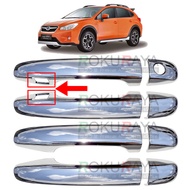 Subaru XV GP 4th Gen (2012 - 2017) Chrome Door Outer Outside Handle Holder Trim Rim Cover ABS Plasti