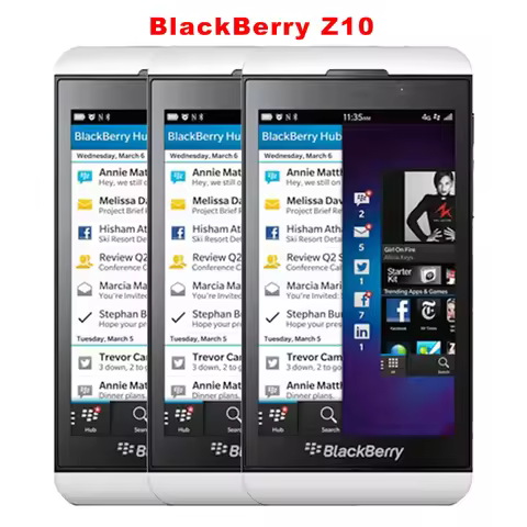 Original Blackberry Z10 4G LTE Mobile Phone 4.2" 2GB+16GB 8MP+2MP WIFI Snapdragon S4 Plus Dual Core 