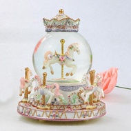 CASTLE GLOBE CAROUSEL Music Box - unique Music Box gift HT