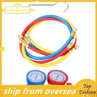 [TopFashion] Manifold Gauge Set, 3 Way AC Diagnostic Manifold Gauge Set for R410A/R22/R134A/R404A Re