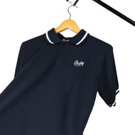 Otsky Polo Shirt Pria List Kerah Series Bordir