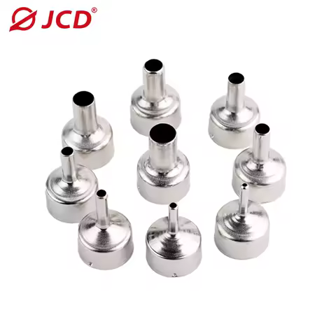 JCD 9Pcs/Set Welding Nozzle For Hot Air Gun Stainless steel Different Sizes Nozzles For 8858 8898 85