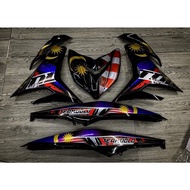 COVERSET HITAM Y15 ZR V1 V2 FLAG EDITION