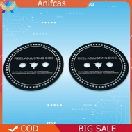 2 PCS Spacer Reel Adjusting Disc Silicone 0.9MM Spacer Disc Black Trident / NAB Adapter Spacer for R