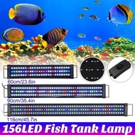 Aquarium LED Light Super Slim Fish Tank Aquatic Plant Grow Lighting Waterproof Bright Clip Lamp for 