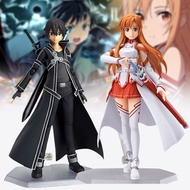 15cm Sword Art Online Kirito Yuuki Asuna Anime Action Figures Adult Hobbies Collectible Model Toys G
