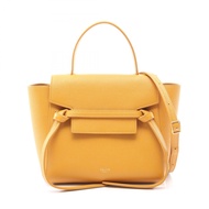 【二手】Celine CELINE手提包 BELT BAG NANO Belt Bag Nano 2WAY 189003ZVA 芥末黃皮革腰包 Nano 女士二手 A