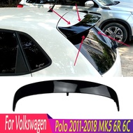 Hot For Volkswagen Polo 2011-2018 MK5 6R 6C ABS Glossy Black Spoiler Tail Roof Wing WRC Style Body K