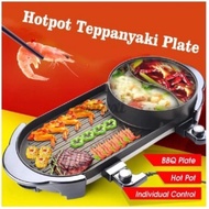 [ready] pan grill hot pot bbq korean grill pan bbq 2 in1 dengan 2