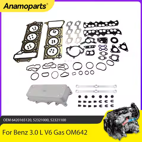 Engine Parts Gasket Seal Kit Oil Cooler Connecting Rod Set Fit 3.0 L V6 Gas OM642 For Mercedes C-KLA