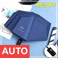 Daily Errands Practical Umbrella Anti UV Waterproof Foldable Outdoor Walking Umbrella