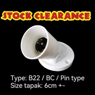 CLEARANCE Lamp Angle Holder B22 Tapak Lampu LED Bulb 45Deg