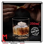 (MKitchenware)350ml Bar Glass Tumbler/ Whiskey Glass/Rock Glass/Water Glass/Juice Glass/Coffee Cup威士忌玻璃杯