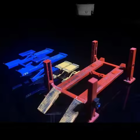 1/64 Proportion Four-bracket Lift, Hydraulic Lift, Scissor Lift, Motorcycle Lift Model Vehicle Model