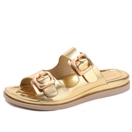 Casual Double Buckle Thick Sole Elevated Outerwear Shoes