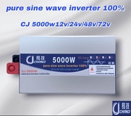 รุ่นใหม่ 2023💥 อินเวอร์เตอร์เพียวซาย 5000w12v/24v/48v/72v หน้าจอดิจิตอล CJ Inverter pure sine wave 💯  เครื่องแปลงไฟฟ้า