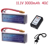 11.1V 3000mAh 3s LiPo  RC Helicopter Aircraft  Cars Airplane With XT60 Plug11.1v 40C Batteries and C