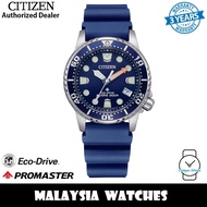 (100% Original) Citizen EO2021-05L Promaster Eco Drive Diver Blue Dial Stainless Steel Case &amp; Silicone Strap Women's Watch (3 Years Warranty)