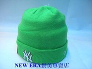 【HIP HOP景美服飾店】MLB 洋基隊 青綠底白字 毛線帽/針織帽 -反摺扁毛帽 1頂590元 兩頂1000元