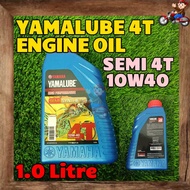 YAMALUBE ENGINE OIL MINYAK HITAM 4T 10W40 SEMI SYNTHETIC 1.0 LITRE FOR MOTORCYCLE UNIVERSAL LC135 RS150 Y15 Y16 Y125 ZR