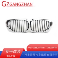 Suitable for 99-02 BMW 3 Series E46 Medium Grid Grille Front Bumper Single Line Semi-Electroplating 