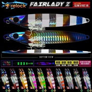 FIRELOCK FAIRLADY Z METAL JIG FISHING BAIT INCLUDES ASSIST HOOK 40 60 80 100 GRAMS