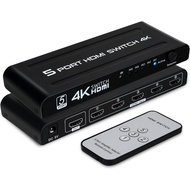 Hdtv SWITCH 5PORT 4K HDMI SWITCH 5PORT+R 4K