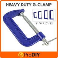 Heavy Duty G-Clamp For Woodwork Metalwork Construction G-Pengapit Apit-G ( 6 / 8 / 10 / 12 Inch )