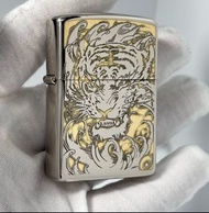 zippo 雙色虎虎生威（有內膽 + 原盒）