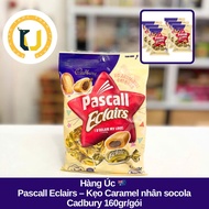 (HÀNG ÚC) Kẹo mềm vị caramel nhân socola CADBURY PASCALL ECLAIRS túi 160Gr