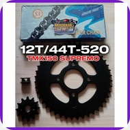 12T/44T-520~mk}TMX150.tq%SUPREMO+sx@Ti@jC@Q!SPROCKET/CHAIN[D!SET