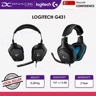 LOGITECH G431 7.1 Surround Sound Wired Gaming Headset