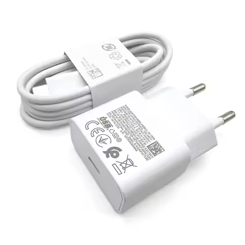 For Samsung 25W Charger Super Fast Charge Type-C EU Adapter EP-T2510 Plug For Galaxy S25 Edge M15 A1