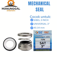 MECHANICAL SEAL SATELIT SIBEL 3" - POMPA SUBMERSIBLE 3in SAN-EI ORI / Sil Seal Pompa Air Sanyo Shimi