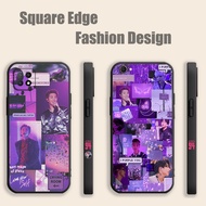 Casing For infinix Hot 9 Pro Note 10 11 12 kim namjoon BTS purple LZN04 Phone Case Square Edge