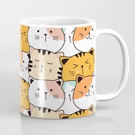 Cute Mug Cute Cat Pattern Kawaii | Ceramic Mug | Custom Mug