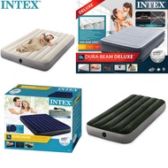 [ INTEX ] 6 Sizes - Intex Fiber Tech Dura Beam Series Air Bed / Inflatable Air Mattress Beds / Intex Air Camping Beds / Foldable Travel Guest Bed