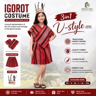 igorot costume 3in1 v-style traditional costume benguet mountain province ifugao apayao kalinga abra