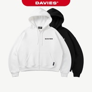DAVIES crab leg felt zip hoodie for men and women, genuine loose form, big hat with zipper in many c