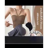 One-Shoulder Tiger With Bra For Chubby Women Bust 32-48 Fat Girl No Need To Wear A Shirt Large Size 