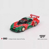 MINI GT 1: 64 #990 Mazda RX7 787B No. 55 Alloy Car Model